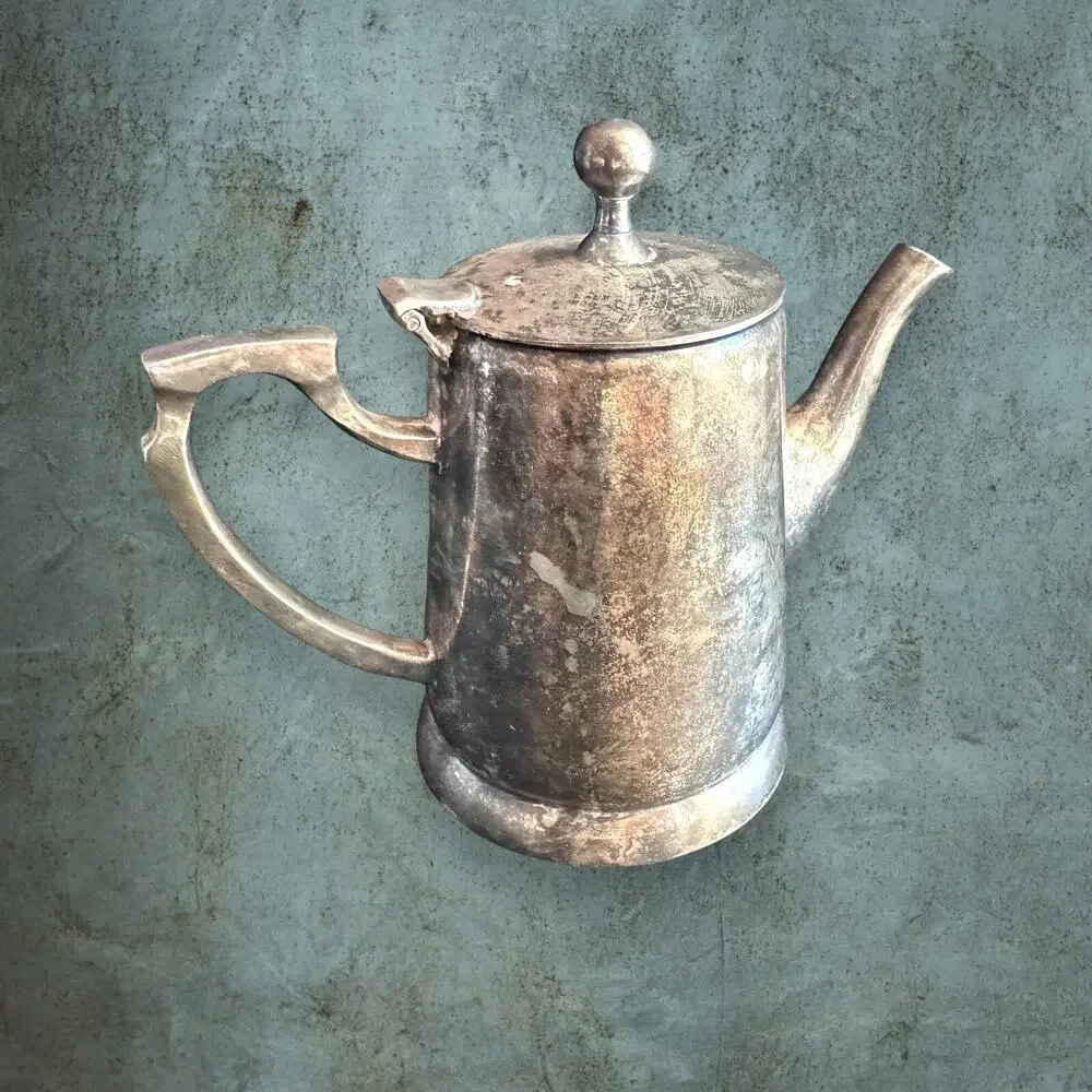 Vintage Restoration Hardware Hotel Creamer Silver Plated Display Kitchen Coffee